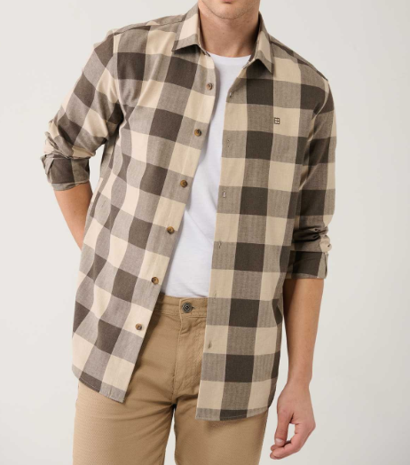 پیراهن چهارخانه مردانه مناسب انواع استایل گرانج و کژوال
