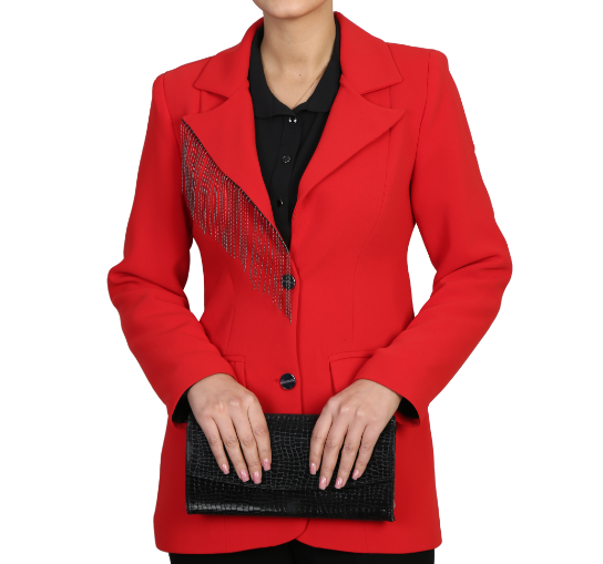 کت مجلسی زنانه قرمز